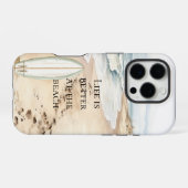 Ocean Beach Surfplank iPhone Hoesje (Achterkant horizontaal)