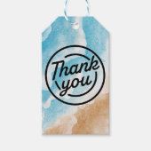 Ocean Beach Theme Bedankt Cadeaulabel (Voorkant)