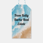 Ocean Beach Theme Bedankt Cadeaulabel (Achterkant)