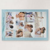Ocean Beach Theme Family Photo Memory Collage Grid Legpuzzel (Horizontaal)