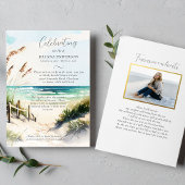 Ocean Beach Trail Viering van het leven Foto Kaart