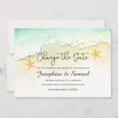 Ocean Beach Tropical Summer verander de datum Kaart (Voorkant)