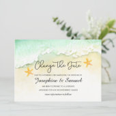 Ocean Beach Tropical Summer verander de datum Kaart (Staand voorkant)