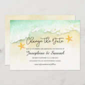 Ocean Beach Tropical Summer verander de datum Kaart (Voorkant / Achterkant)