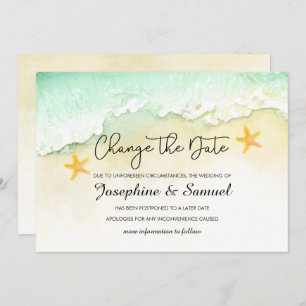 Ocean Beach Tropical Summer verander de datum Kaart