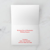 Ocean Beach Tropical Tiki Hut Drink kerstmis Feestdagen Kaart (Binnen)