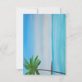 Ocean Beach Tropisch 50ste Huwelijksjubileum RSVP (Achterkant)