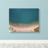 Ocean & Beach Uitzicht Canvas Afdruk (Insitu (Houten vloer))