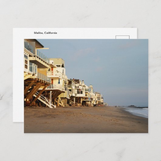 Ocean Beach Uitzicht, Malibu, Californië Briefkaar Briefkaart (Voorkant / Achterkant)