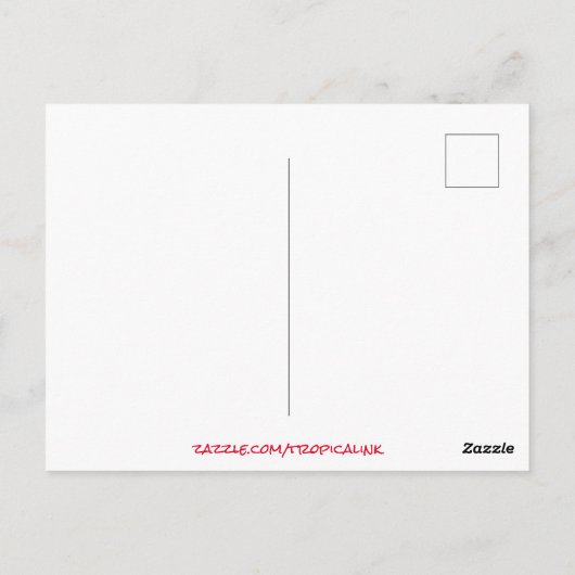 Ocean Beach Uitzicht Tropical Sunset Paradise Drea Briefkaart (Achterkant)