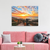 Ocean Beach Uitzicht Tropical Sunset Paradise Drea Canvas Afdruk (Insitu (Woonkamer))