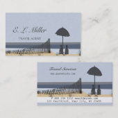 Ocean Beach Vacation Tropical Travel Consultant Visitekaartje (Voorkant / Achterkant)