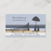 Ocean Beach Vacation Tropical Travel Consultant Visitekaartje (Achterkant)