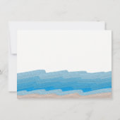 Ocean Beach Verjaardag Party Details Kaart (Achterkant)