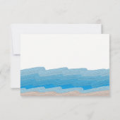 Ocean Beach verjaardagsfeestje RSVP Kaart (Achterkant)