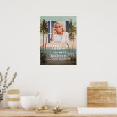 Ocean Beach Viering van het Leven Welkomstbord Poster (Keuken)