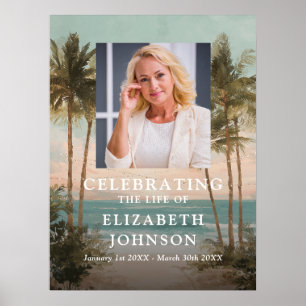 Ocean Beach Viering van het Leven Welkomstbord Poster
