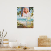 Ocean Beach Viering van het Leven Welkomstbord Poster (Keuken)
