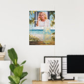 Ocean Beach Viering van het Leven Welkomstbord Poster (Thuiskantoor)