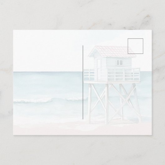 Ocean Beach View Thinking of You Briefkaart (Achterkant)