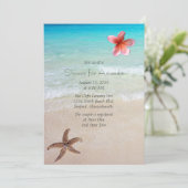 Ocean Beach Vrijgezellenfeest Party-uitnodiging Kaart (Staand voorkant)