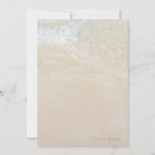 Ocean Beach Vrijgezellenfeest Party-uitnodiging Kaart (Achterkant)