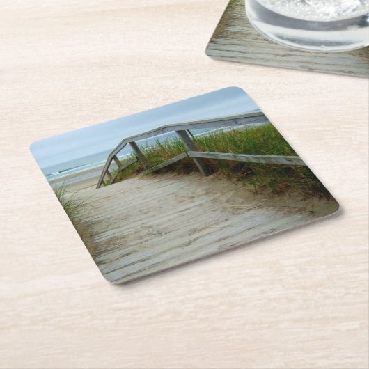 Ocean Beach Walkway Kartonnen Onderzetters (Schuin)