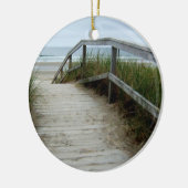 Ocean Beach Walkway Keramisch Ornament (Links)