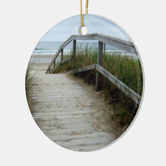 Ocean Beach Walkway Keramisch Ornament (Links)