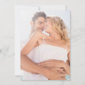 Ocean Beach Watercolor Trouwkaart Save the Date (Achterkant)