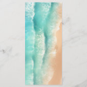 Ocean Beach Waterverf Elegant Menu (Achterkant)