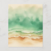 Ocean Beach Waterverf Signature We doen sunny Flyer (Achterkant)