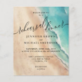 Ocean Beach Waterverf Zomerdiner Flyer (Voorkant)