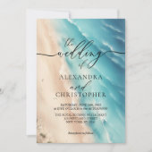 Ocean Beach Waterverf Zomerhandtekening Kaart (Voorkant)