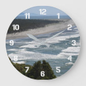 Ocean Beach Waves Kustlijn Zeegezicht Grote Klok (Voorkant)