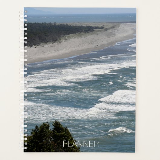 Ocean Beach Waves Kustlijn Zeegezicht Planner (Voorkant)