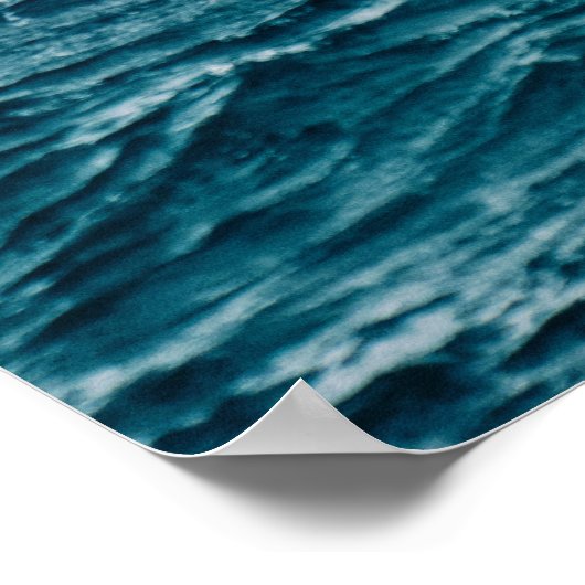 Ocean Beach Waves Natuur Foto Poster (Hoek)