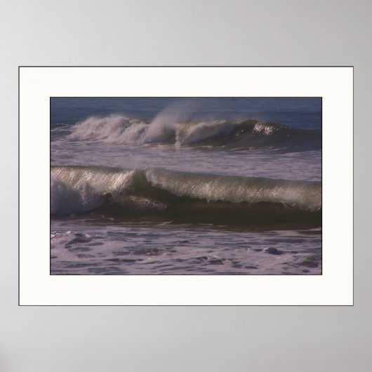 Ocean Beach Waves Print (Voorkant)