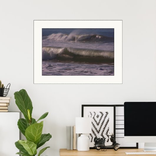 Ocean Beach Waves Print (Thuiskantoor)