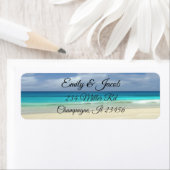 Ocean Beach Waves Return Address Labels (Insitu)