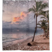 Ocean Beach Waves Tropical Island Douchegordijn (Voorkant)