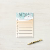 Ocean Beach Waves - Tropische lijst Post-it® Notes (Op bureau)