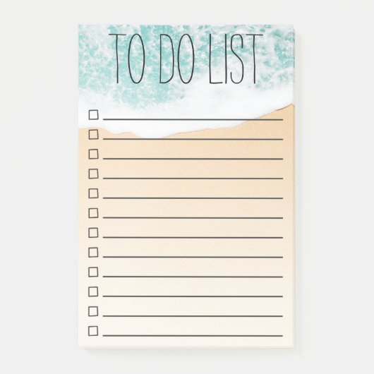Ocean Beach Waves - Tropische lijst Post-it® Notes (Voorkant)
