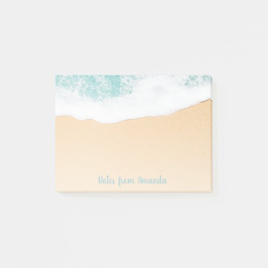 Ocean Beach Waves - Tropische naam Post-it® Notes (Voorkant)