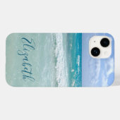 Ocean Beach Waves Voeg Jouw namen toe Case-Mate iPhone Case (Achterkant (horizontaal))