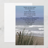 Ocean Beach Wedding Invitations Kaart (Voorkant / Achterkant)