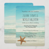 Ocean Beach Wedding Kaart (Voorkant / Achterkant)