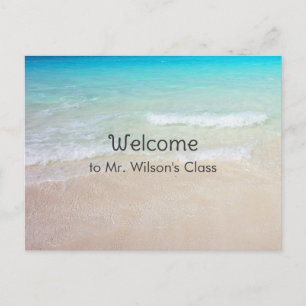 Ocean Beach Welkom terug naar School Briefkaarten