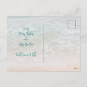 Ocean Beach Wens je een vrolijk kerstfeest Feestdagenkaart (Achterkant)