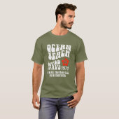 Ocean Beach Wild Wave 1971 T-shirt – Retro Surf St (Voorkant volledig)